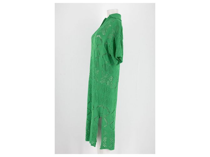 Autre Marque Vestido largo verde MOMENT de viscosa - vista 5