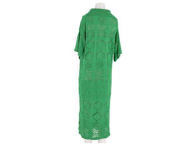 Autre Marque Vestido largo verde MOMENT de viscosa - vista 6
