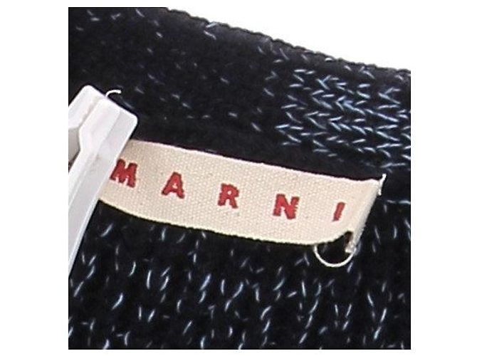 Cardigan Marni in lana blu navy - vista 6