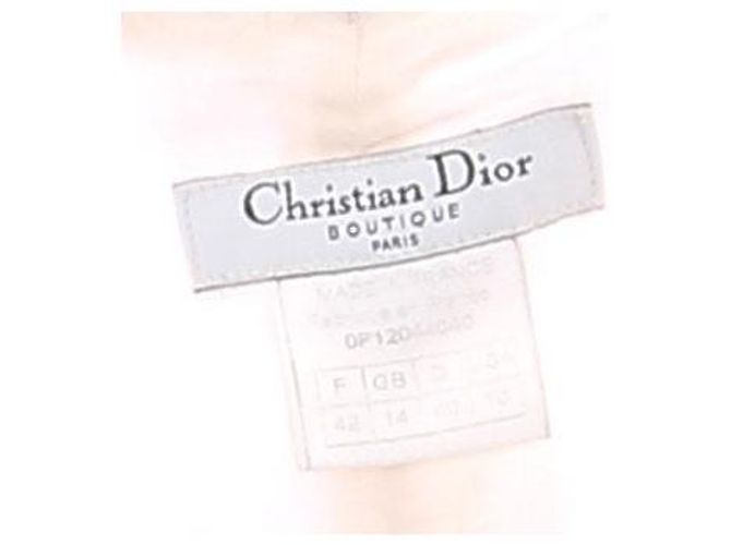 Dior Cremefarbene Viscosehose Beige - Ansicht 6