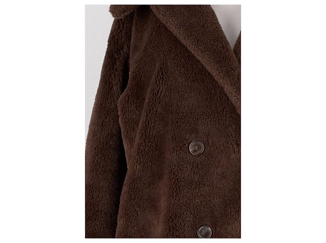 Autre Marque Abrigo de lana marrón AMOMENTO Castaño - vista 3