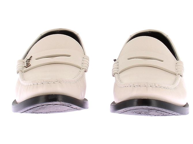 Mocassini Saint Laurent in pelle bianca Bianco - vista 4