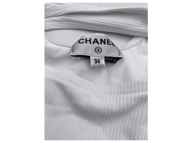 Chanel Two-Tone Pullover Weiß - Ansicht 4