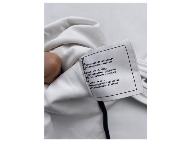 Chanel Two-Tone Pullover Weiß - Ansicht 5