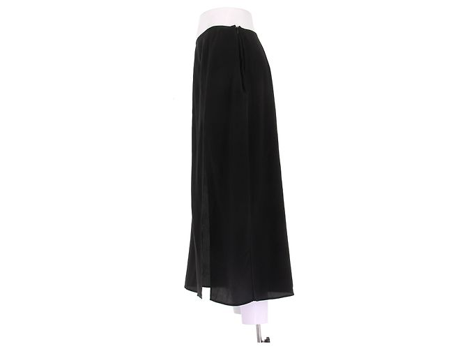 Gonna in seta nera Prada Taglia 42 Nero - vista 4