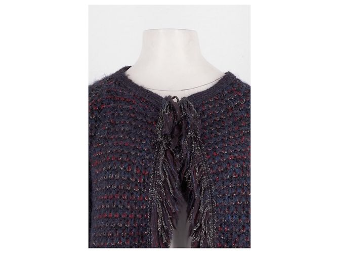Maje Cardigan gerade Schnitt marineblau - Ansicht 2