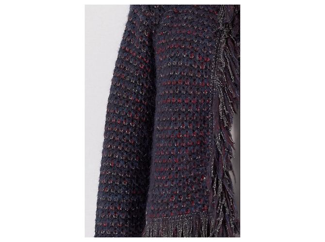 Maje Cardigan gerade Schnitt marineblau - Ansicht 3