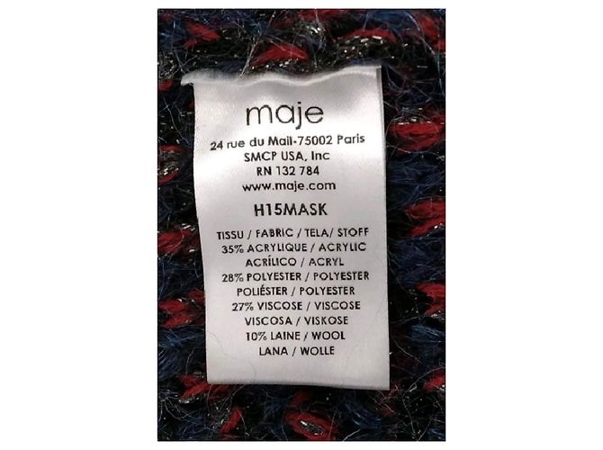 Maje Cardigan gerade Schnitt marineblau - Ansicht 8