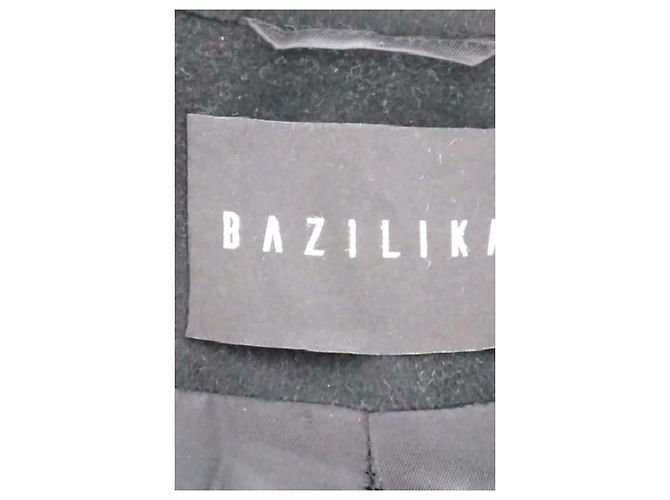Autre Marque Abrigo de lana negro BAZILIKA M - vista 7