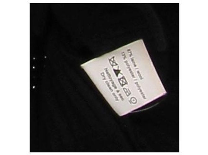 Alaïa Top de lana negro con flecos - vista 5