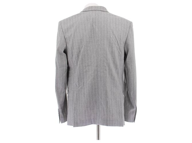 Autre Marque Blazer grigio a righe - vista 2