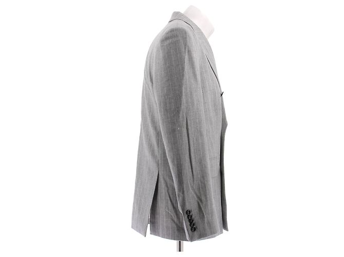 Autre Marque Blazer grigio a righe - vista 3