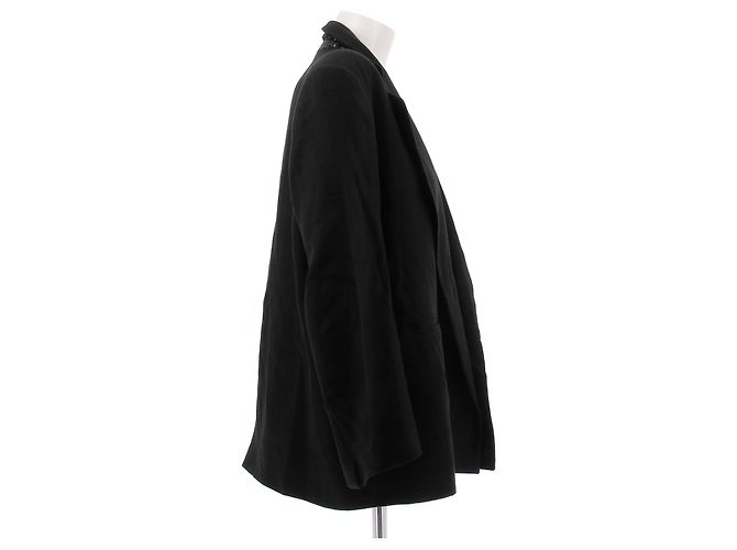 Autre Marque Schwarzer Blazer mit Strass - Ansicht 3