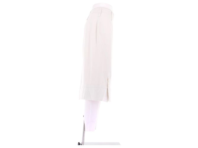 Falda lápiz Dior beige de viscosa - vista 3
