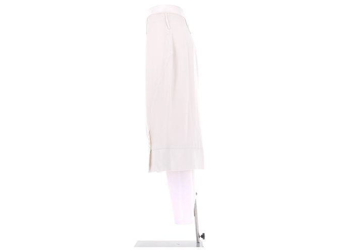 Falda lápiz Dior beige de viscosa - vista 4