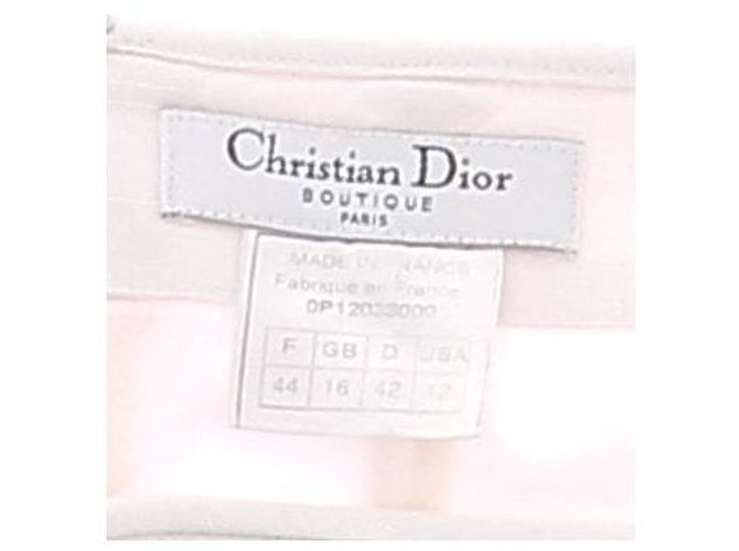 Falda lápiz Dior beige de viscosa - vista 6