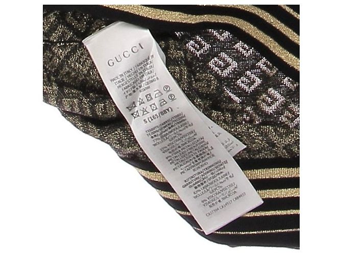 Gucci Falda plisada de lana con estampado GG Dorado - vista 6