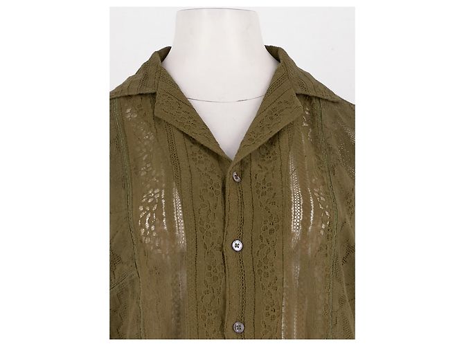 Autre Marque Camisa BAZISZT de algodón caqui XS - vista 2