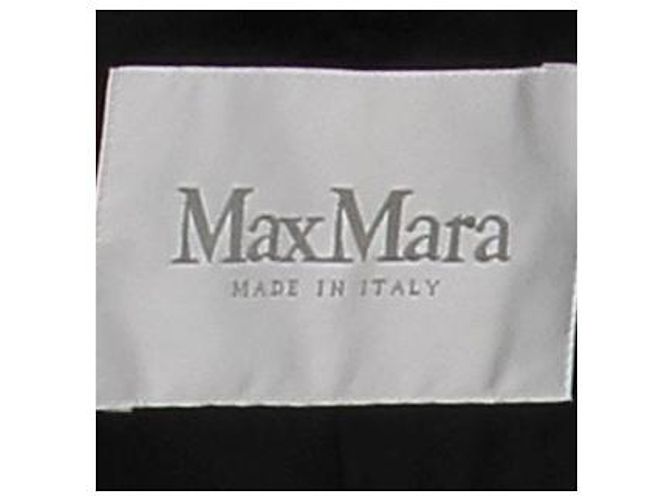 Max Mara Mantel Schwarz Viscose Größe 38 - Ansicht 5
