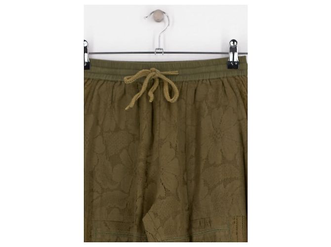 Autre Marque Pantalones de algodón caqui BAZISZT XS - vista 2