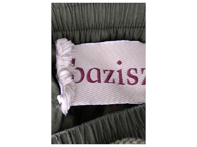 Autre Marque Pantalones de algodón caqui BAZISZT XS - vista 5