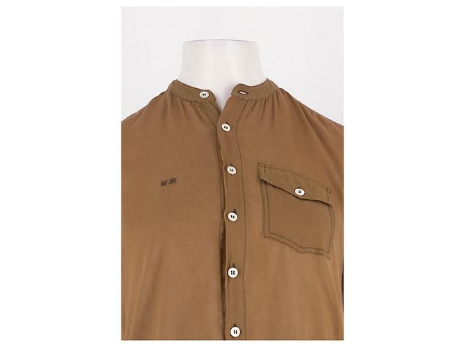Camisa Laurence Bras de algodón marrón Castaño - vista 2