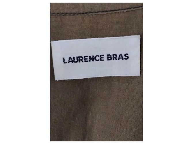 Camisa Laurence Bras de algodón marrón Castaño - vista 7