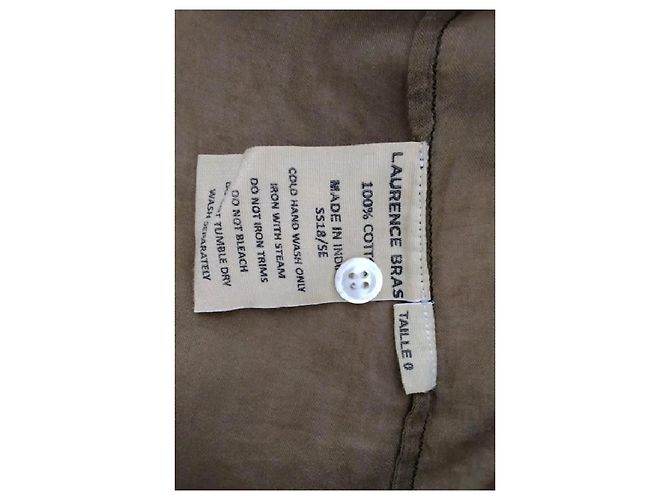 Camisa Laurence Bras de algodón marrón Castaño - vista 8