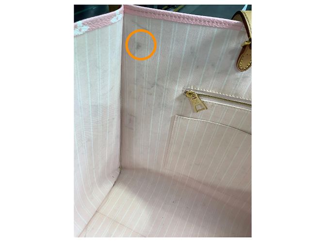 Borsa Tote Louis Vuitton Onthego Rosa in Pelle - vista 10