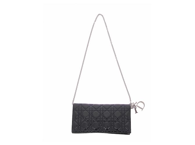 Pouch Lady Dior in pelle laccata Nero - vista 2