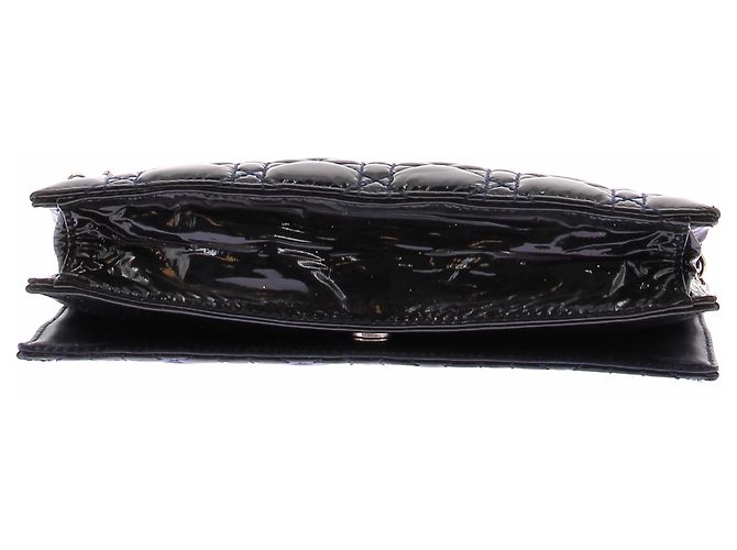 Pouch Lady Dior in pelle laccata Nero - vista 4