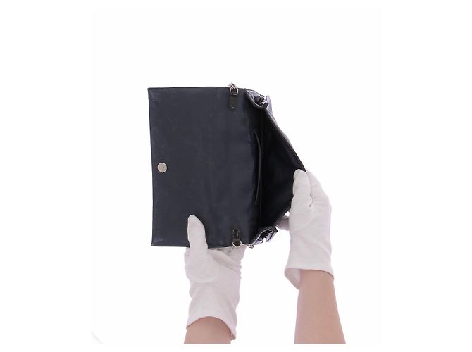 Pouch Lady Dior in pelle laccata Nero - vista 5