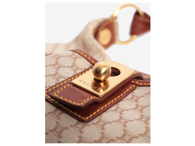 Céline Borsa in tela Macadam neutra - vista 5