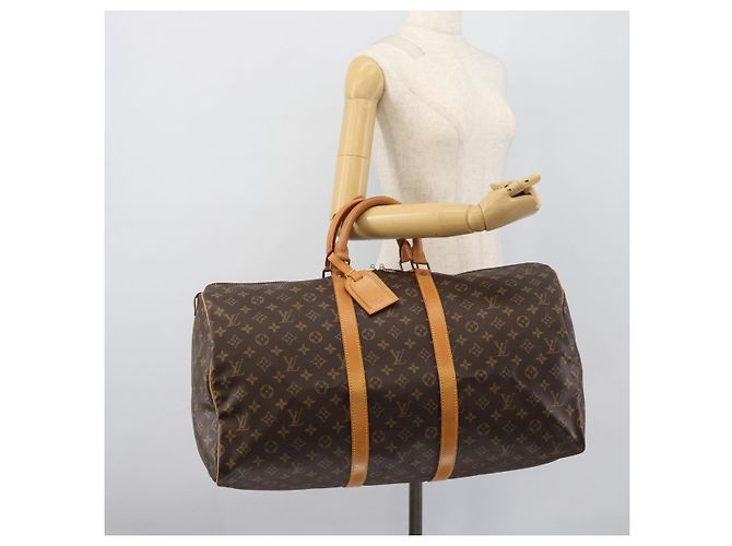 LOUIS VUITTON Monogram Keepall 55 Boston Bag M41424 LV - vista 20