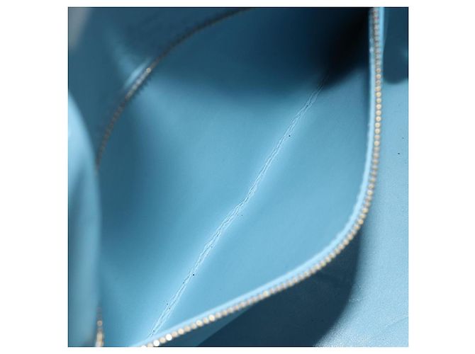 LOUIS VUITTON Monogram Vernis Mercer Boston Bag Baby Blue M91001 LV - vista 24