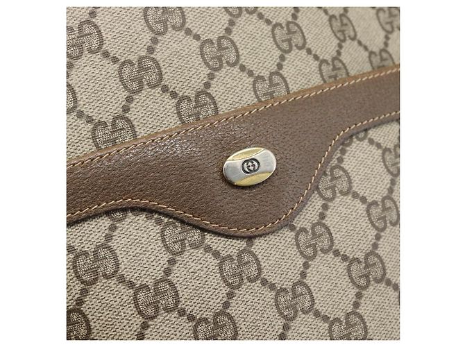 GUCCI GG Supreme Tote Bag PVC Leather Beige - vista 14