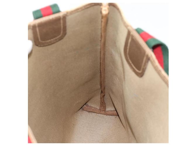 GUCCI GG Supreme Tote Bag PVC Leather Beige - vista 17