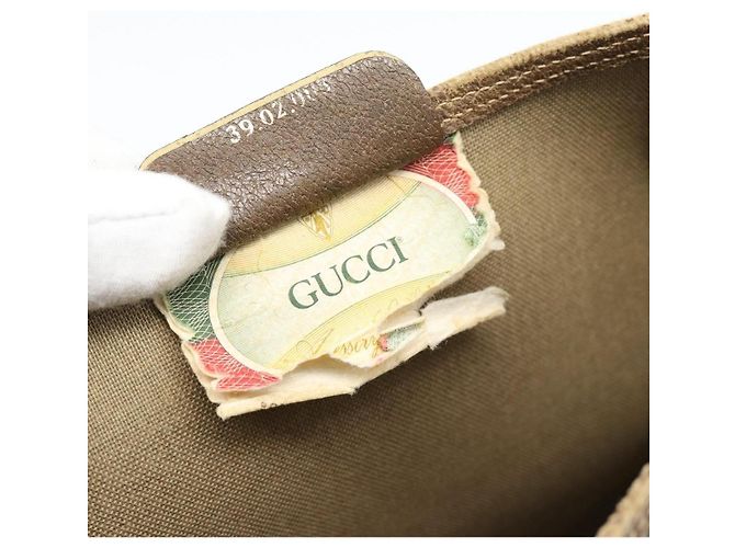 GUCCI GG Supreme Tote Bag PVC Leather Beige - vista 20