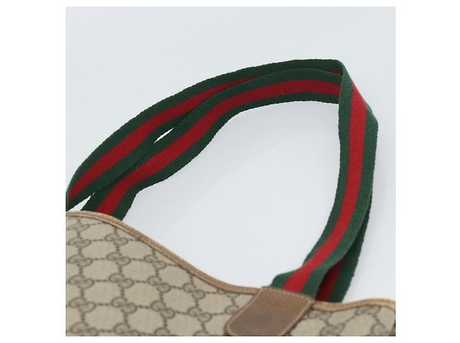 GUCCI GG Supreme Tote Bag PVC Leather Beige - vista 8