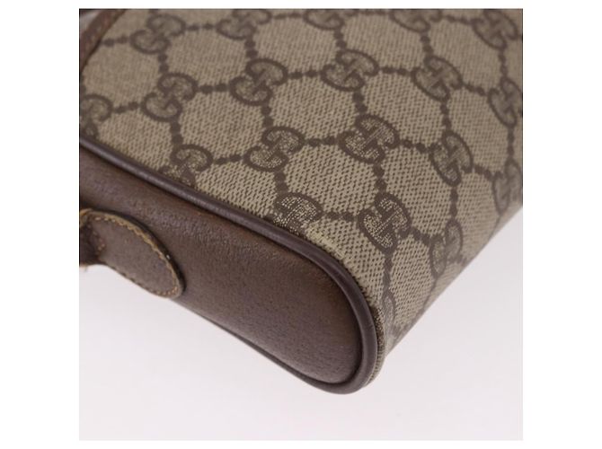 GUCCI GG Supreme Web Sherry Line Bag PVC Beige Gold 116 02 089 - vista 10