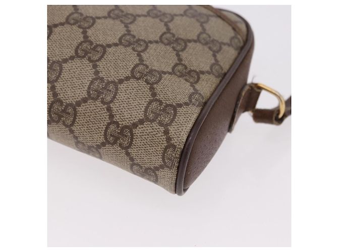 GUCCI GG Supreme Web Sherry Line Bag PVC Beige Gold 116 02 089 - vista 11