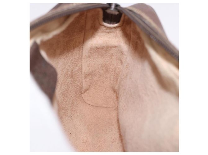 GUCCI GG Supreme Web Sherry Line Bag PVC Beige Gold 116 02 089 - vista 18