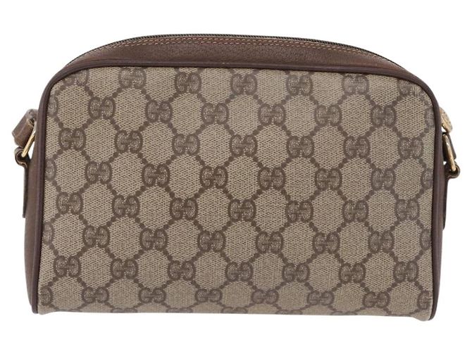 GUCCI GG Supreme Web Sherry Line Bag PVC Beige Gold 116 02 089 - vista 3