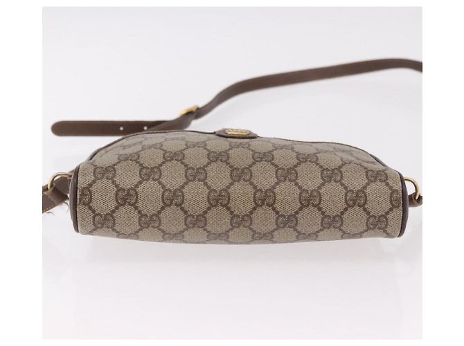 GUCCI GG Supreme Web Sherry Line Bag PVC Beige Gold 116 02 089 - vista 9