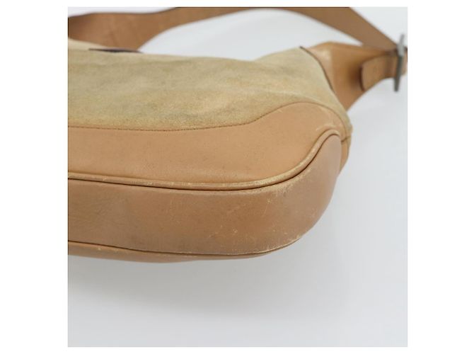 GUCCI Jackie Shoulder Bag Suede Brown Silver 001.3306 - vista 12
