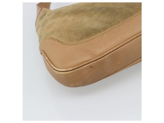 GUCCI Jackie Shoulder Bag Suede Brown Silver 001.3306 - vista 13