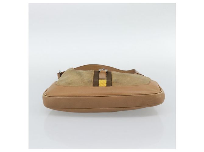 GUCCI Jackie Shoulder Bag Suede Brown Silver 001.3306 - vista 9