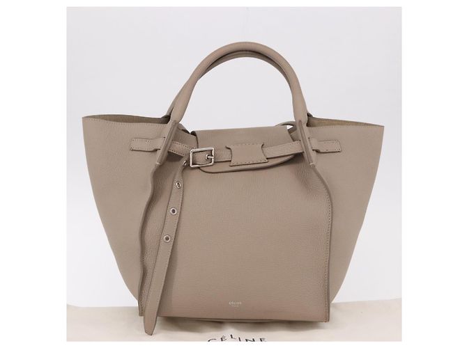 Céline CELINE Big Bag Small Hand Bag Leather Gray Silver - vista 12