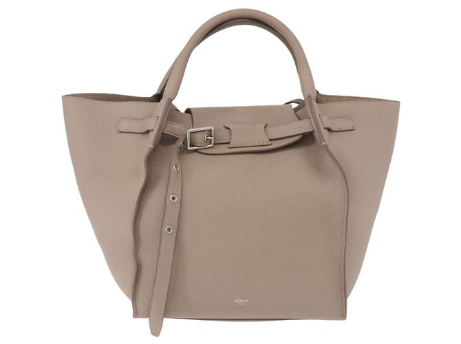 Céline CELINE Big Bag Small Hand Bag Leather Gray Silver - vista 13