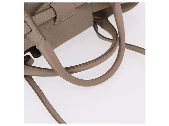 Céline CELINE Big Bag Small Hand Bag Leather Gray Silver - vista 7